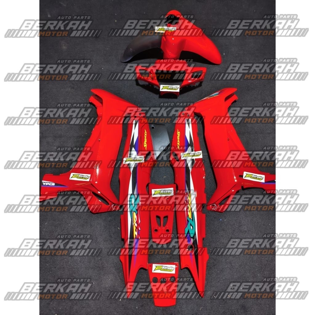 Cover Body Fizr Full Set Halus Body Fizr Merah Ferrari 1998 Sporty Body Set Halus Yamaha Fizr F1zr