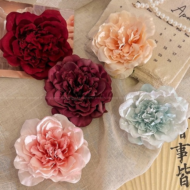 Jepitan Rambut Bunga Mawar Besar Jepit Rambut Wanita Bunga Jepun Kamboja Bali Cantik