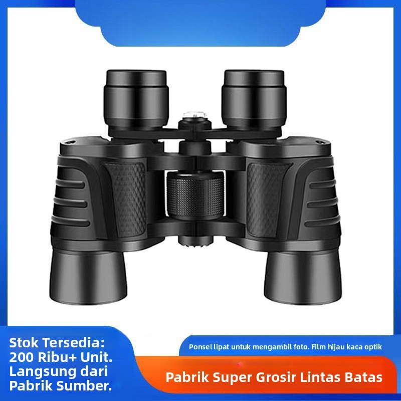 Binokular Binokular Pembesaran Tinggi dengan Kamera Ponsel Mikro Cahaya Visi Malam Binokular Paul