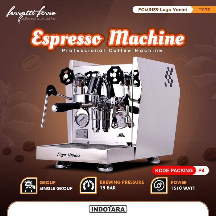 PROMO GASPOLL Mesin Kopi Espresso Ferratti Ferro FCM3139 Luga Vanini