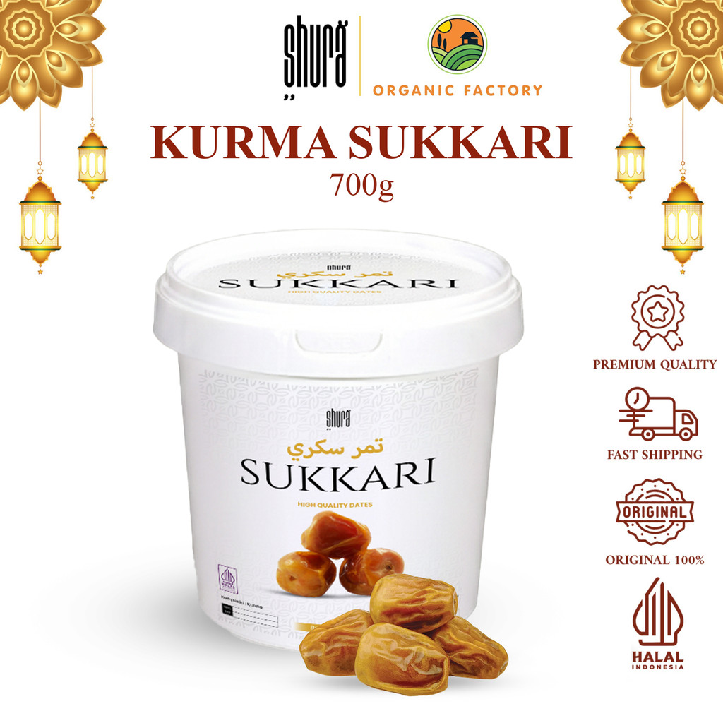 Shura Kurma Sukari Dates Sukari Lembut Premium Ember 700gr King Dates Original