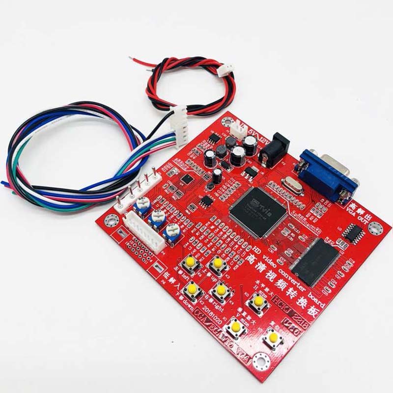 GBS8200 Video Converter CGA To VGA CGA EGA YUV Red PCB VGA output accessories cabinet part for arcad