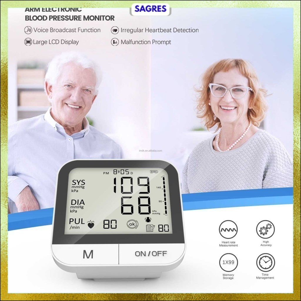 TaffOmicron Tensimeter Digital Pengukur Tekanan Darah English Voice - BMP-A7VL