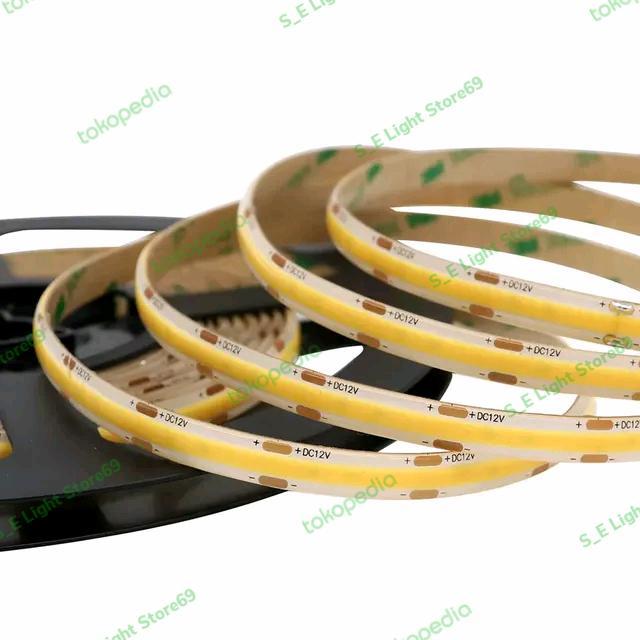 Led Strip COB 12 volt 5 meter 320Led 2700K / Lampu Strip Light COB - 2700K