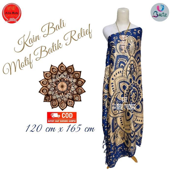 kain pantai bali motif sultan - kain bali - sarung pantai bali - biru, all size
