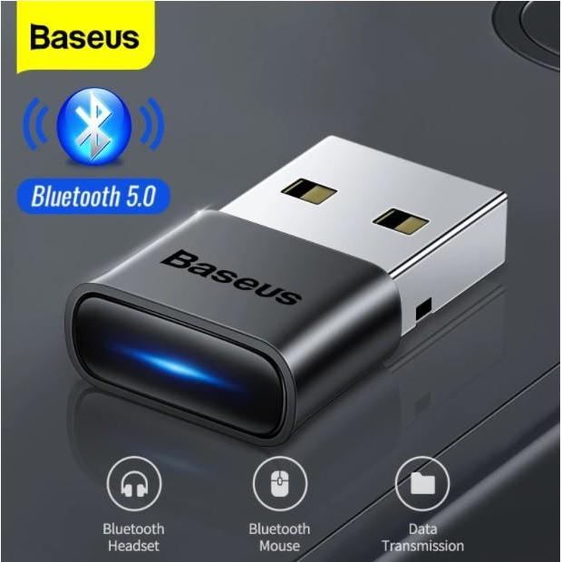 Big Sale BASEUS Mini Wireless USB Dongle Bluetooth 5.0 Receiver Transmitter - Bluetooth 4.0