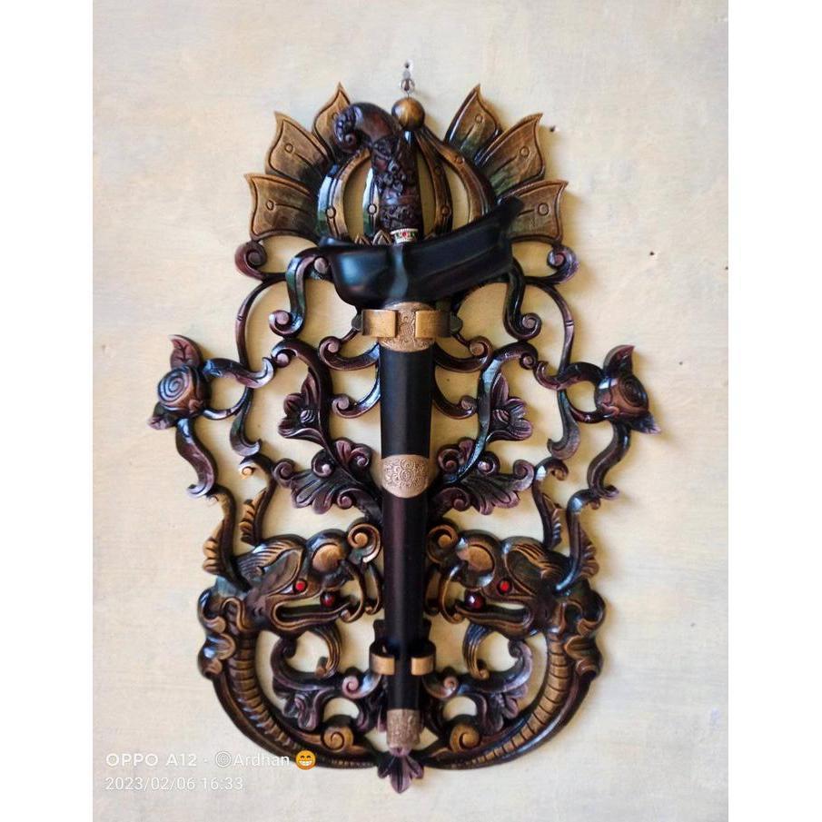 blawong keris isi 1 ukir kembangan jepara alus