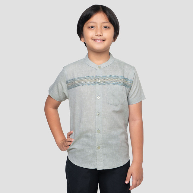 MxM Little M Anak Couple Kemeja Koko Anak Laki-laki 123640589
