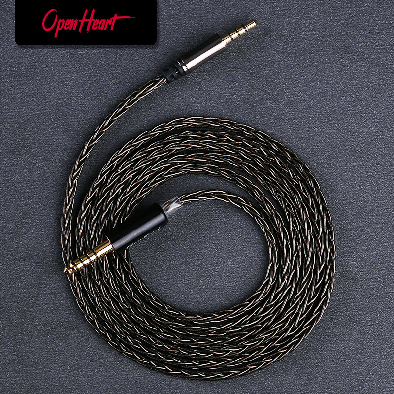 OPENHEART 8 Core Headphone Cable For Philips SHP9500 SHP9600 Fidelio X2HR Audeze MM100 Hifiman HE-R9