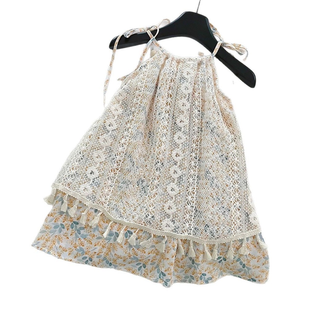 Gaun Kamisol Bunga Manis untuk Anak Perempuan