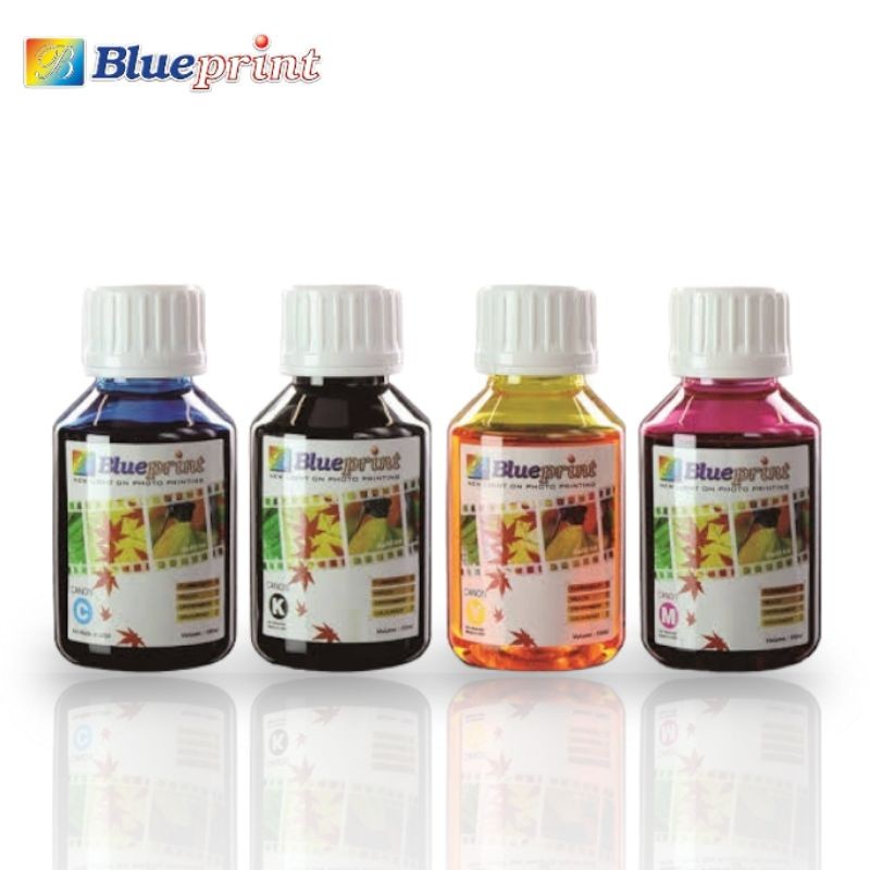 Paket 1 Set Tinta Blueprint Original untuk Canon/Epson (4 Warna)
