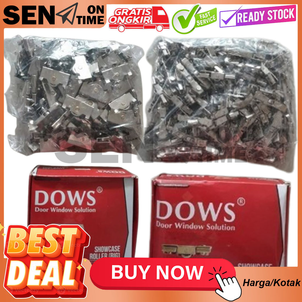 Roda Matex Kecil Besar Roller Etalase Pintu Kaca Lemari Sliding Sleding Geser Aluminium Almunium Sho