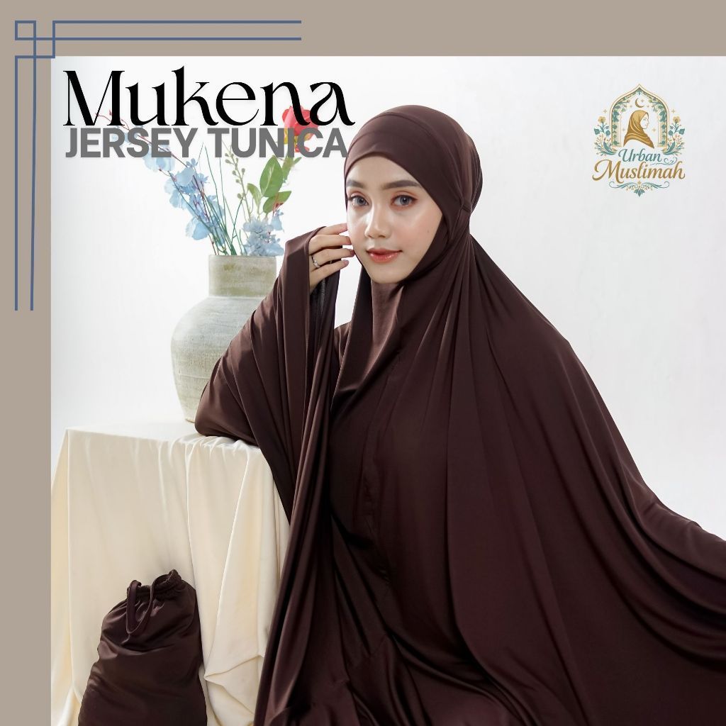 Mukena Tunica Jersey Jumbo Premium – Bahan Halus Adem Anti Kusut Grade A