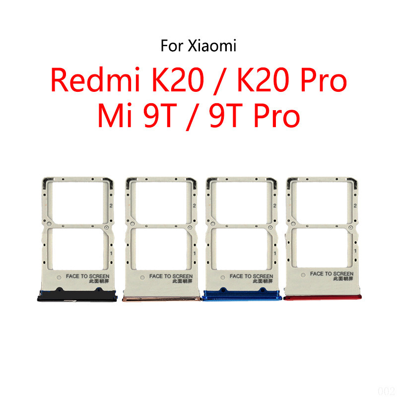 For Xiaomi Redmi K20 / K20 Pro / Mi 9T / Mi 9T Pro Global New SIM Card Slot Tray Holder Sim Card Rea