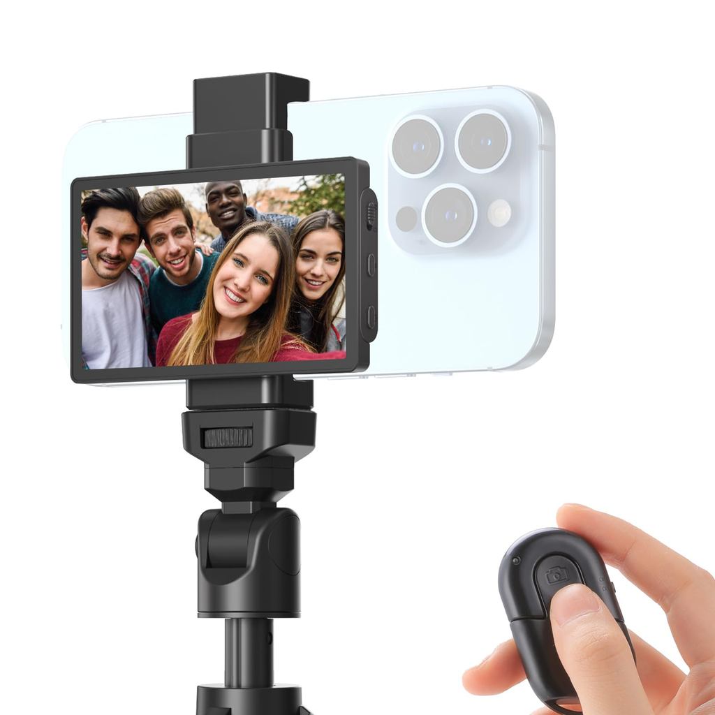 Kingma Vlog Selfie Phone Monitor Screen, Phone Rear Camera Selfie for Selfie, Vlog, TikTok, Live Str