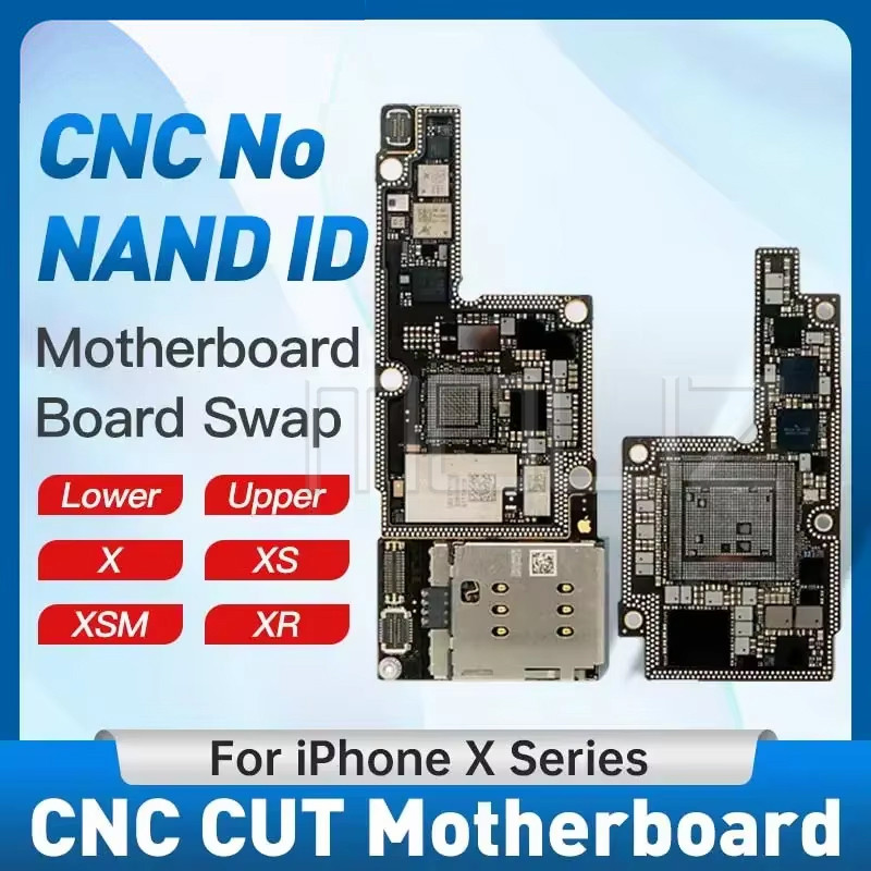 C CUT Motherboard for IPhone X XS XS Max XR Drill CPU Baseband Mainboard Upper Lower CPU Logic Board