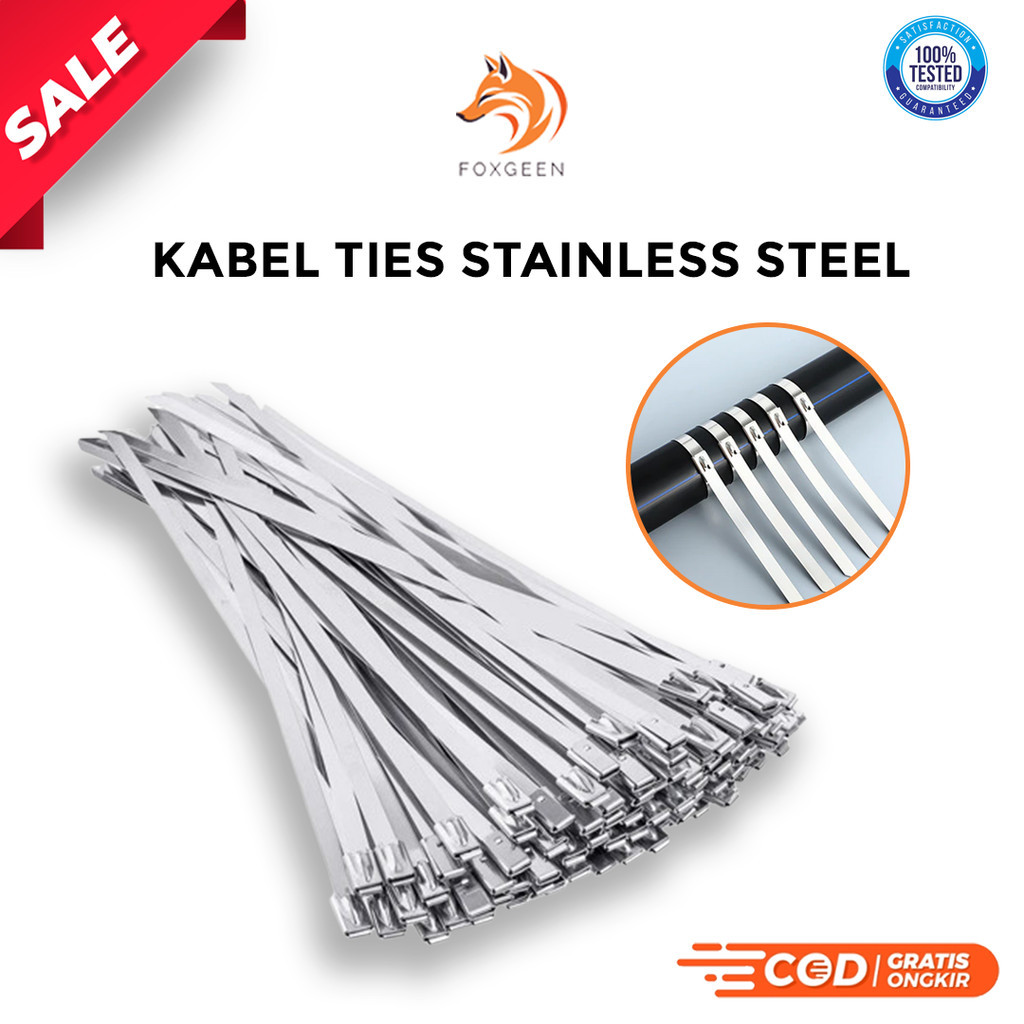 Kabel Ties Stainless Steel Cable Ties Metal 15 cm, 20 cm, 30 cm satuan