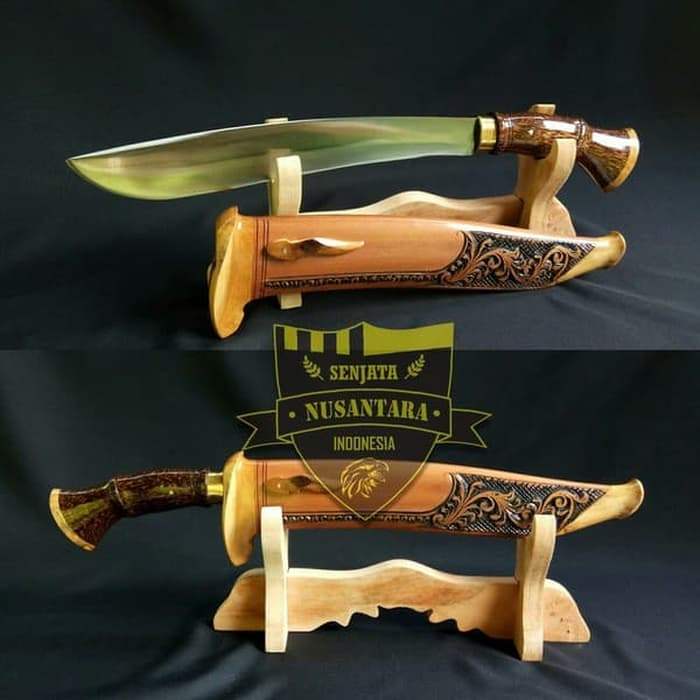 golok sembelih baja motip ukir super