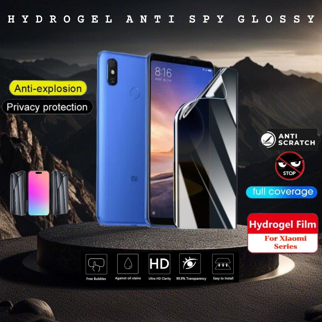 Anti gores Hydrogel spy glossy Xiaomi MI MAX MI MAX 2 MI MAX 3 screen protector