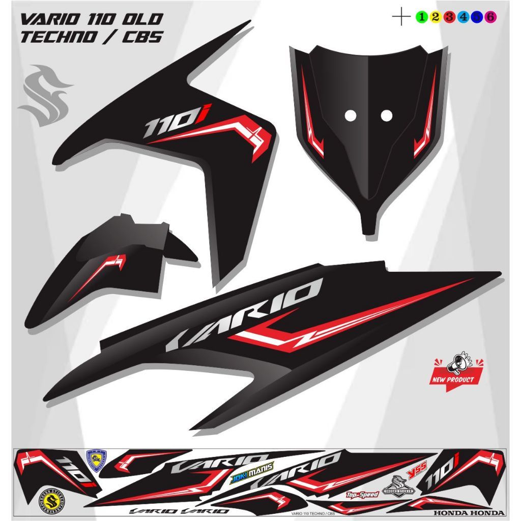 VARIASI MOTIF STRIPING VARIO TECHNO OLD 110 / VARIASI VARIO CBS 110