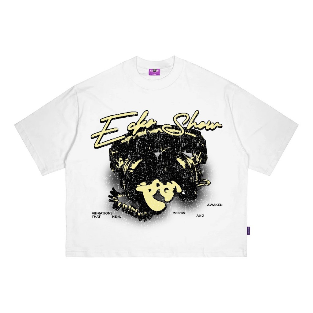 Ecko Show | T-Shirt | Boxy Fit | Headphone | White | Paradigm Capital Kaos Unisex