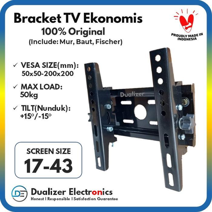 TVCENTER Bracket TV 24 28 32 40 42 43 Inch TCL Realme Philips Panasonic Hisense
