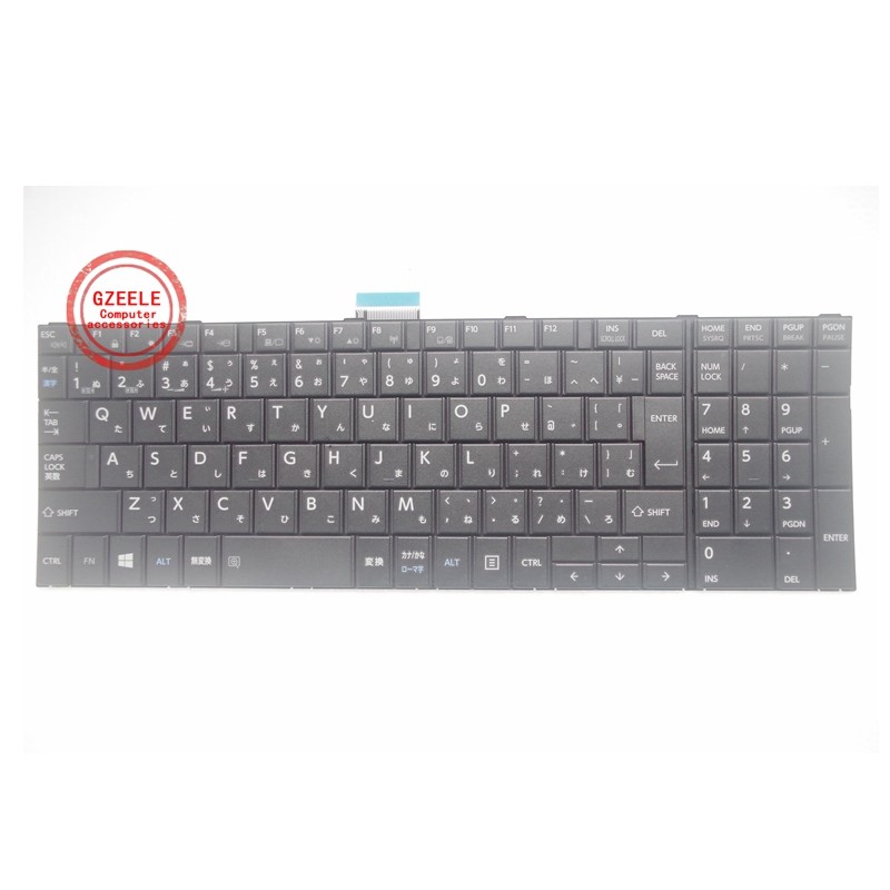 JP Japanese Laptop Keyboard for Toshiba dynabook T553 T554 T653 T654 B373 B374 Black