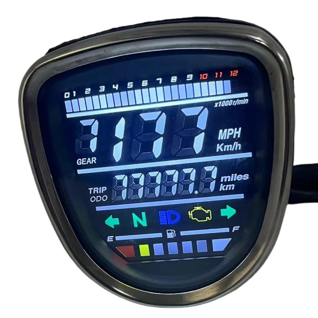 Untuk Sepeda Motor Honda C50 C70 C90 Passport Cub, Spedometer Digital LED Assy