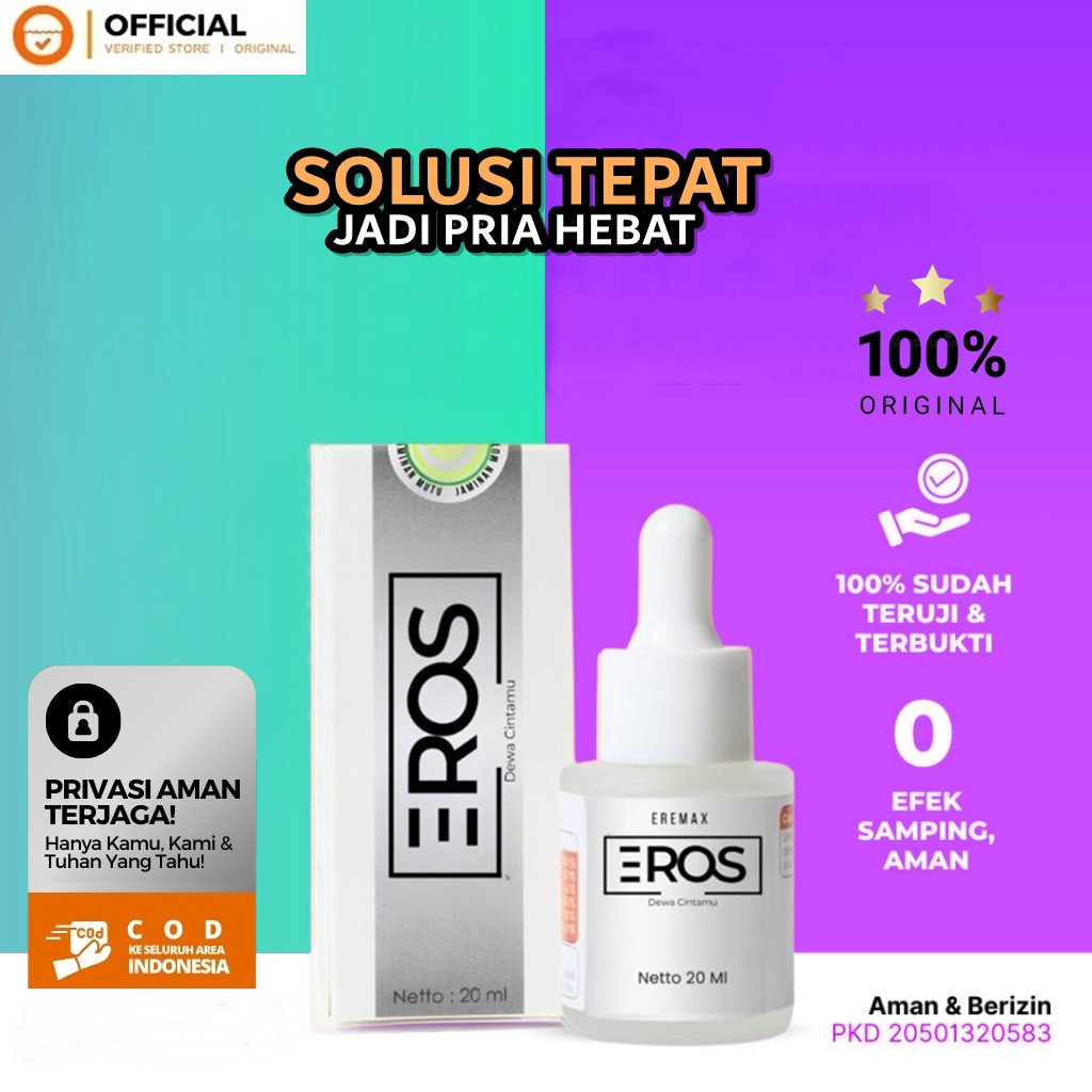 EREMAX EREMAX PROMO  EROS!!! EROS! 100% ORIGINAL EROS BISA COD Eros Serum Perkasa Original Bahan Her