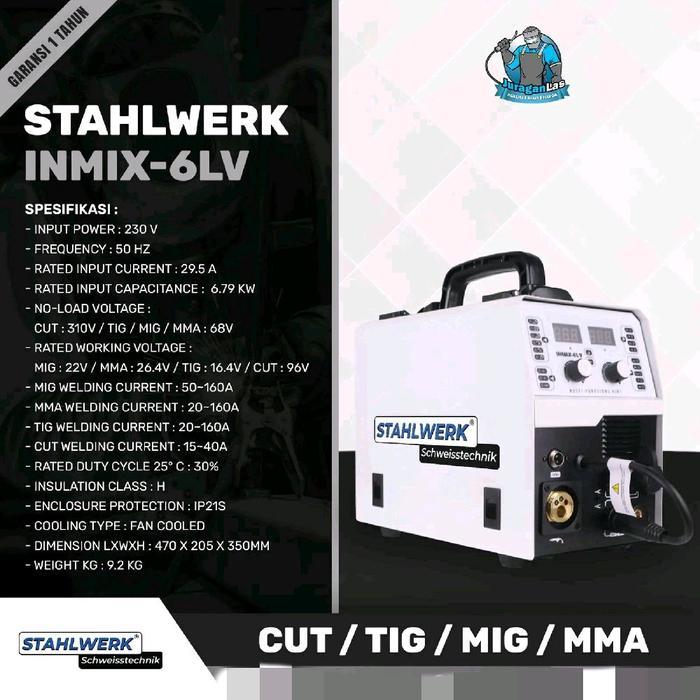 Stahlwerk INMIX-6LV MIG TIG CUT & MMA Welding Machine