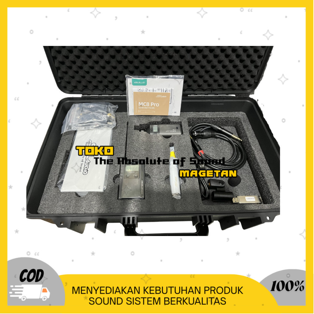PAKET MICROPHONE SPL AUDIO WIRELLES  KATELUO