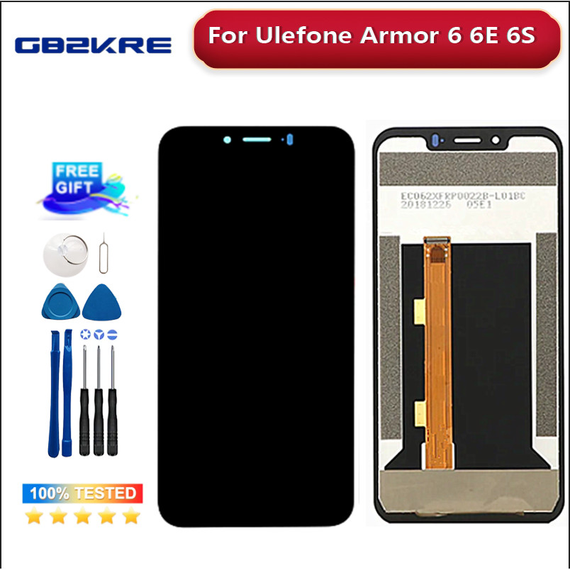 100% original tested 6.2" 2246*1080 For Ulefone Armor 6 6E 6S LCD splay+Tou Screen gitizer Replaceme
