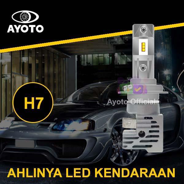 CARCORNER Lampu LED H4 Mobil/Truck AYOTO M4A 30W+30W Hi/Lo PNP - A1-H7 PUTIH
