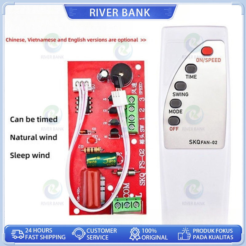 Modul + Remot universal Kipas Angin Modul Pcb Kipas Angin Yundai / Arashi / Maspion / Cosmos / Miyak