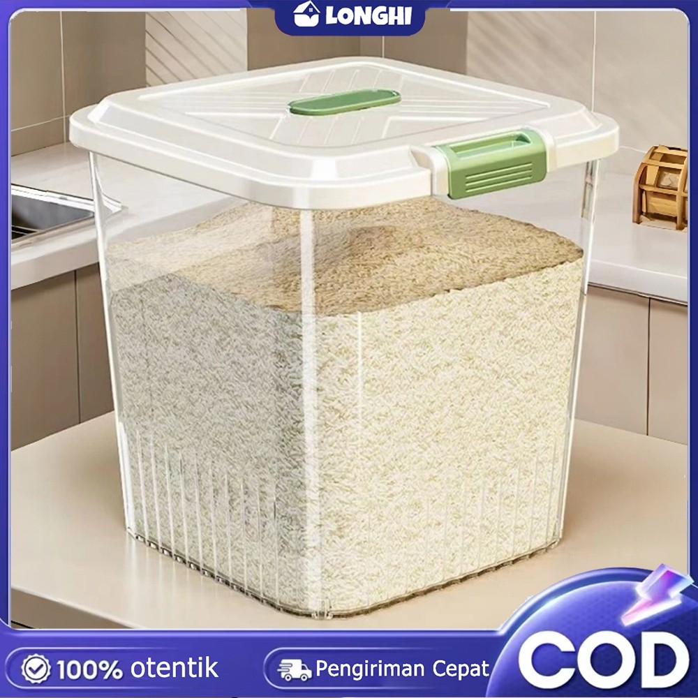 KITCHMOD - Tempat Penyimpanan Beras Wadah Beras Tempat Beras 25kg Model Baru Tempat Beras 10 kg Este
