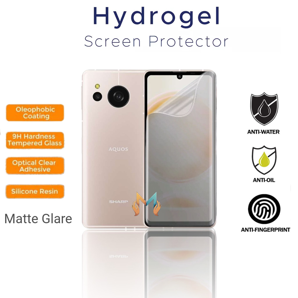 Anti gores jelly Hydrogel matte glare Sharp Aquos Sense 8 9