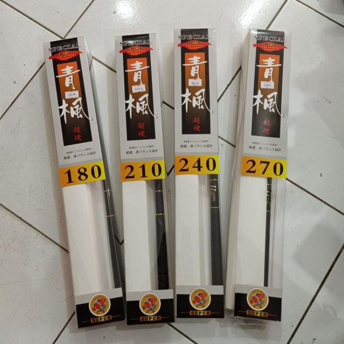 Joran Tegek Ros Pendek Haizhen Spesial Bahan Carbon Kuat Action Medium - 240