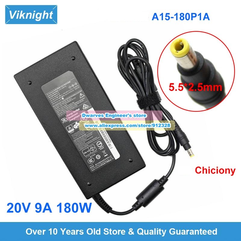 20V 9A 180W AC Adapter A15-180P1A A18A071P A17-180P4B Charger For MSI GF65 THIN 10UE 3060 GF75 MS-16