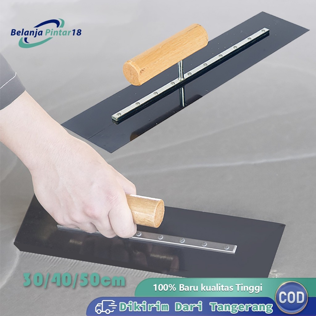 30/40/50cm Trowel Epoxy Alat Acian Tembok Gosokan Alat Acian Tembok Plastering Beton