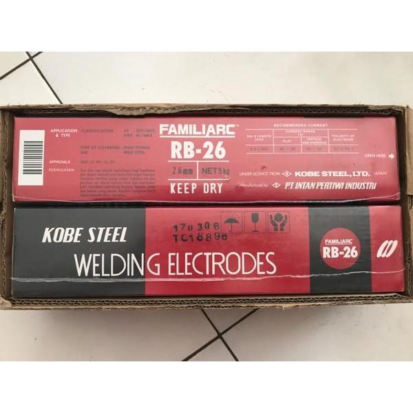 Kawat Las RB26 Kawat Welding 2.6mm Kawat las KOBE RB-26 5KG - Kawat Las KOBELCO
