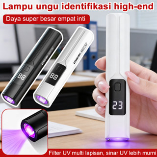 Flashlight Senter UV 365nm Type-C Rechargeable - Pengecekan Tahan Lama untuk Portabel