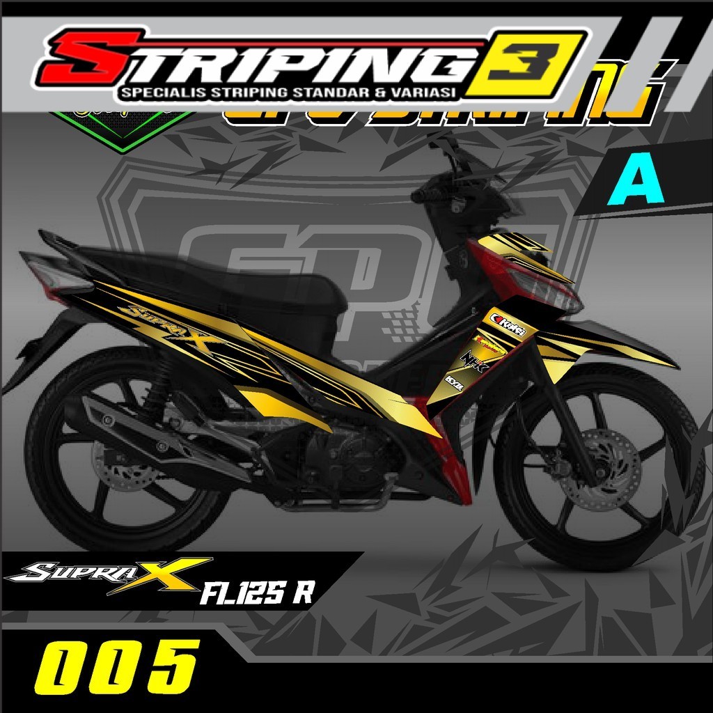 Stiker Striping Supra X 125 Fi - Sticker Supra X 125 Fi - List Variasi Racing