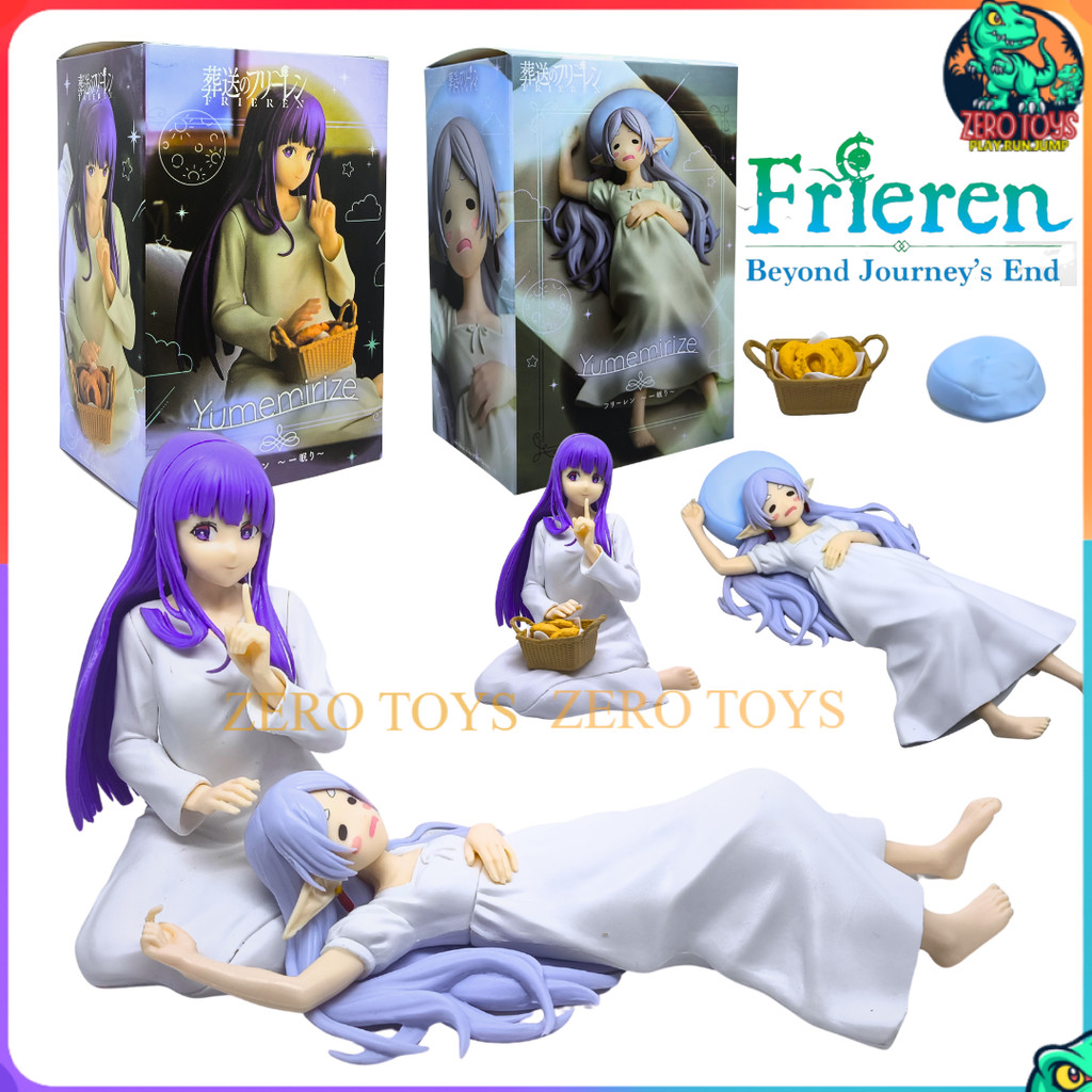 Action Figure Frieren Fern Yumemirize Sleep Ver Sousou no Frieren Anime Koleksi