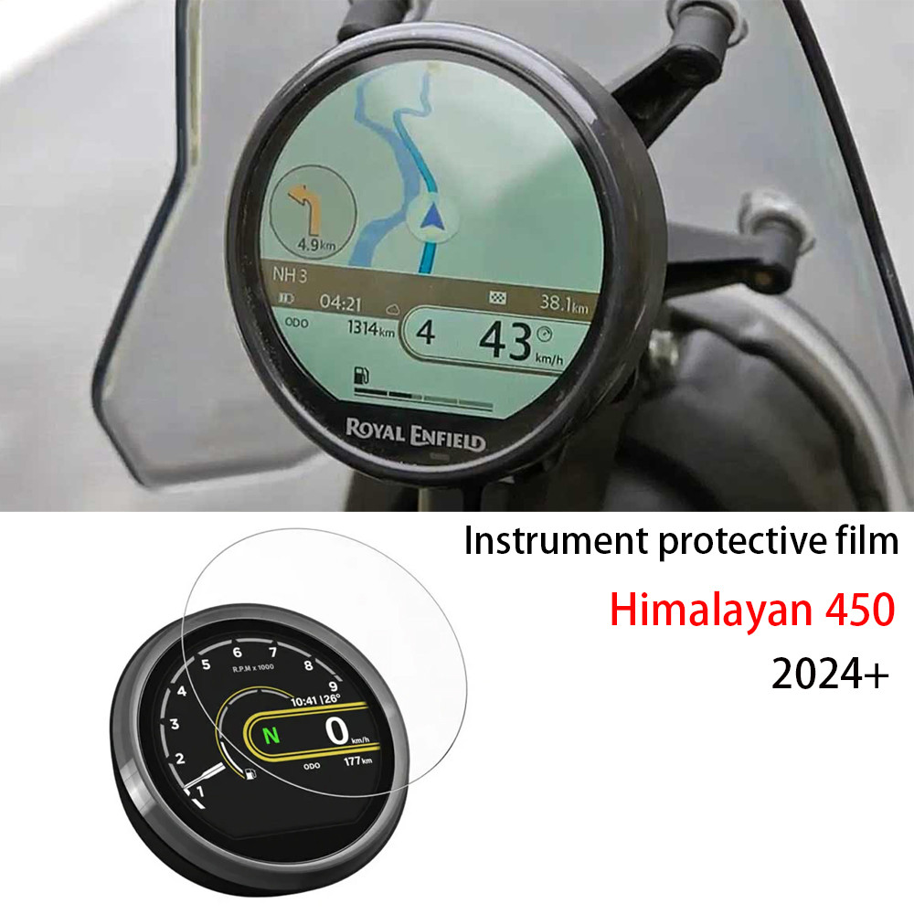 Aksesoris Film Pelindung Instrumen Himalayan 450 2024+ Untuk Layar Dashboard Anti Gores Royal Enfiel