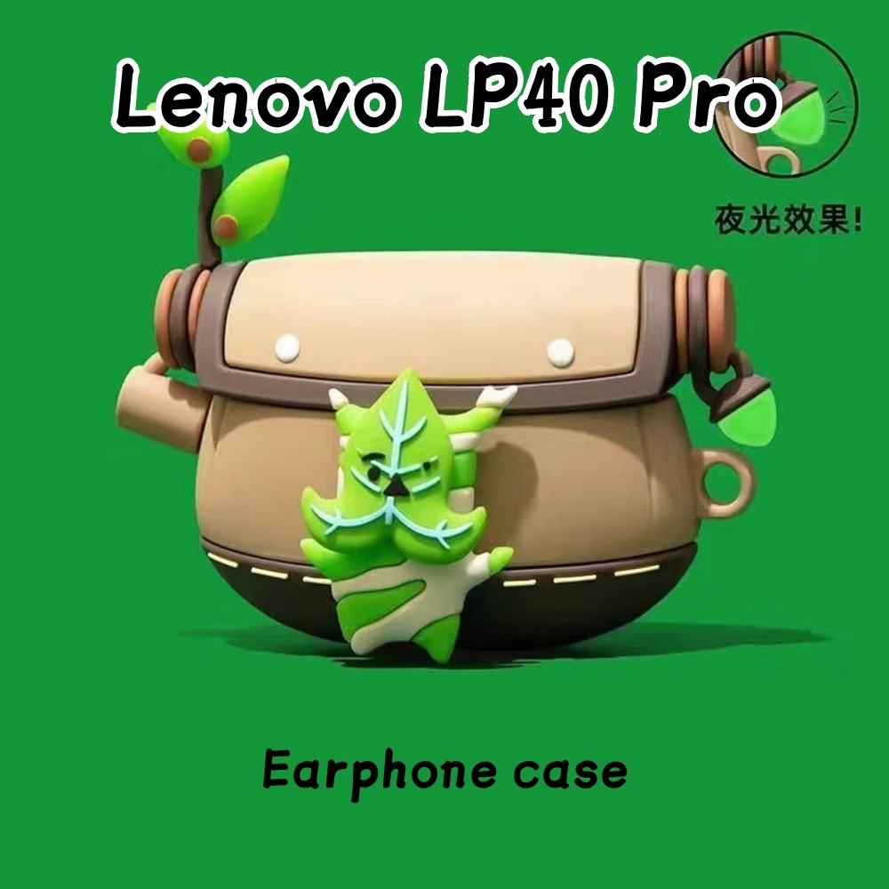 Variety Untuk Lenovo LP40 Pro Case Hiu kreatif kartun Soft Silicone Earphone Case Cover NO.1