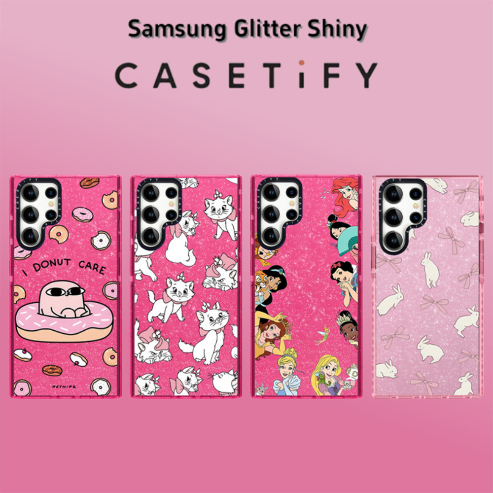 CASETiFY Flash Pink Mary Cat Samsung Case For Samsung Galaxy S22 23 24 25UItra S25 24 Plus S25 S24 C