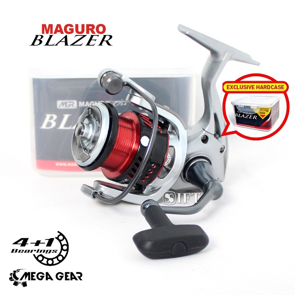 Reel MAGURO BLAZER | Power Handle | Mega Gear | 800 UL sd 3000CBH Kolam Sungai Danau Muara Laut IFT 