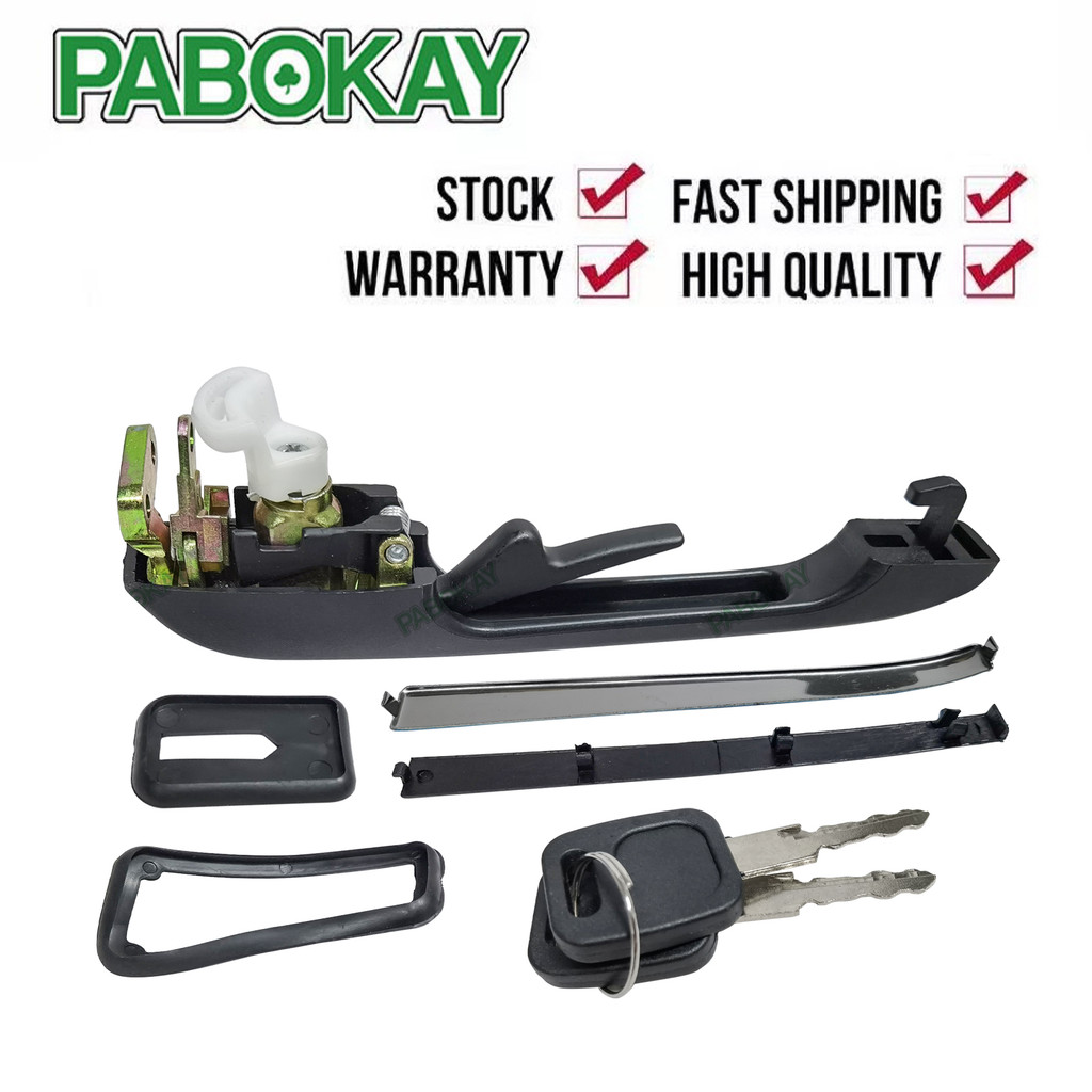 UNTUK AUDI 80 78-86 100 77-83 HANDLE PINTU DEPAN KIRI LUAR DENGAN 2 KUNCI 813837205C 813837205