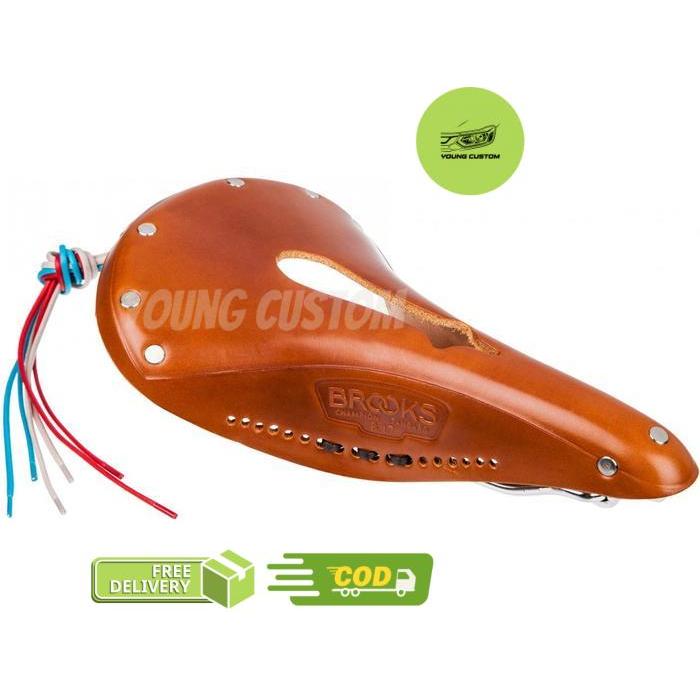 Sadel Jok Kulit Sepeda Brooks B17 Imperial Leather Saddle Kulit - Light Brown