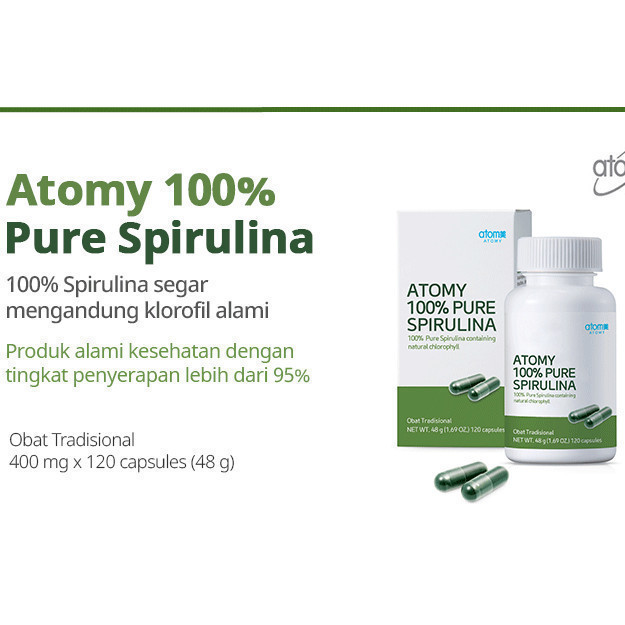 Atomy  Pure Spirulina 100% (120 capsule) original | SCA